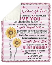 Never Forget How Much I Love U Mom To Daughter Sherpa Fleece Blanket tile