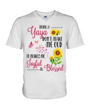 BEING A yaya V-Neck T-Shirt thumbnail