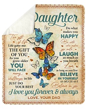 Live Gave Me The Gift Of You Dad To Daughter Sherpa Fleece Blanket tile