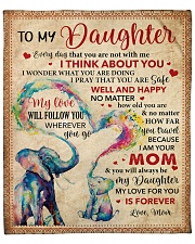Everyday I Think About U Mom To Daughter Fleece Blanket - 50" x 60" front