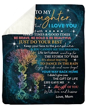 Never Forget That I Love You Mom To Daughter Sherpa Fleece Blanket tile