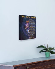 Never Forget That I Love You Lion Dad To Son 11x14 Gallery Wrapped Canvas Prints aos-canvas-pgw-11x14-lifestyle-front-01
