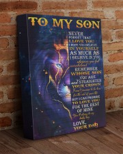 Never Forget That I Love You Lion Dad To Son 11x14 Gallery Wrapped Canvas Prints aos-canvas-pgw-11x14-lifestyle-front-09