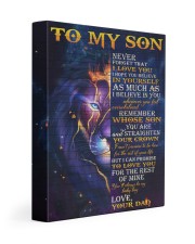 Never Forget That I Love You Lion Dad To Son 11x14 Gallery Wrapped Canvas Prints front