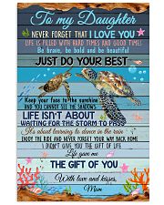 Daughter Turtle Life Gave Me The Gift Of You 11x17 Poster front