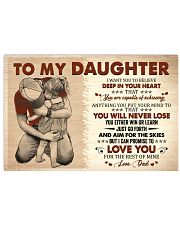 I Want U To Believe In Your Heart Dad To Daughter Horizontal Poster tile