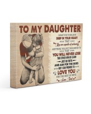I Want U To Believe In Your Heart Dad To Daughter 14x11 Gallery Wrapped Canvas Prints front
