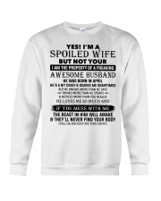 I'm A Spoiled Wife Of A Freaking Awesome Husband Crewneck Sweatshirt thumbnail