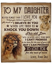 Never Forget That I Love U Lion Dad To Daughter Fleece Blanket - 50" x 60" front