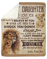 Never Forget That I Love U Lion Dad To Daughter Sherpa Fleece Blanket tile