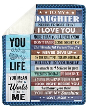 Never Forget That I Love U Mom To Daughter Sherpa Fleece Blanket tile