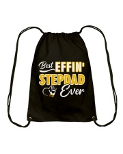 Best Effin' Stepdad Ever Drawstring Bag thumbnail