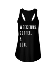 Weekends Coffee and Dog Ladies Flowy Tank thumbnail