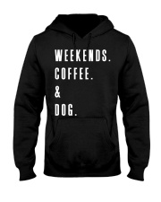 Weekends Coffee and Dog Hooded Sweatshirt thumbnail