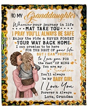 I Pray U Will Be Safe Grandma To Granddaughter Fleece Blanket - 50" x 60" front