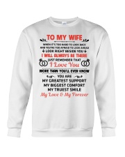 To My Wife My Love My Forever Crewneck Sweatshirt thumbnail