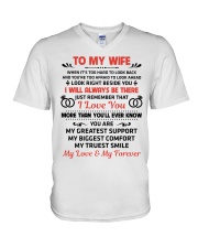 To My Wife My Love My Forever V-Neck T-Shirt thumbnail