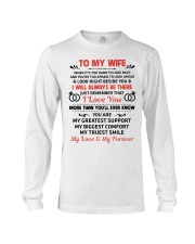 To My Wife My Love My Forever Long Sleeve Tee thumbnail