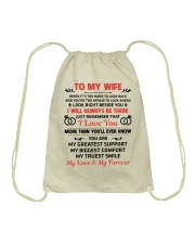 To My Wife My Love My Forever Drawstring Bag thumbnail