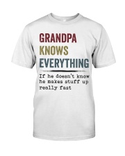 Grandpa Knows Everything Classic T-Shirt thumbnail
