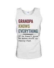 Grandpa Knows Everything Unisex Tank thumbnail