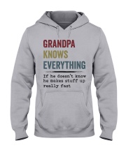 Grandpa Knows Everything Hooded Sweatshirt front