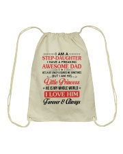 I Am A Stepdaughter Have A Freaking Awesome Dad Drawstring Bag thumbnail