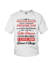 I Am A Stepdaughter Have A Freaking Awesome Dad Youth T-Shirt thumbnail