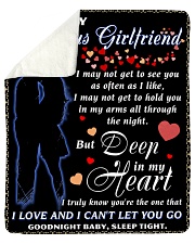 To My Girlfriend Sherpa Fleece Blanket - 50" x 60" front
