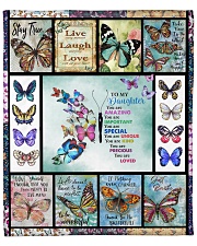 Butterfly Live Laugh Love Mom To Daughter Fleece Blanket - 50" x 60" front