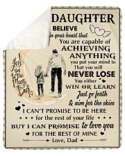 Daughter Promise To Love You For The Rest Of Mine Sherpa Fleece Blanket - 50" x 60" thumbnail