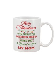 Merry Christmas From The Kid To Step-Dad Mug front
