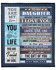 Never forget that I love You Mom To Daughter Fleece Blanket - 50" x 60" front