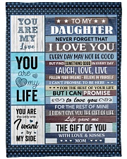 Never forget that I love You Mom To Daughter Fleece Blanket tile
