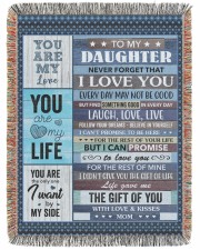Never forget that I love You Mom To Daughter 60x80 - Woven Blanket tile