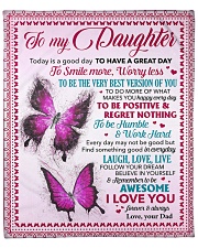 Today Is A Good Day Butterfly Dad To Daughter Fleece Blanket - 50" x 60" front