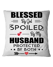 Blessed By God Spoiled By My Husband Protector Square Pillowcase tile