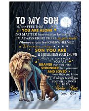 Never Feel That U Are Alone Wolf Mom To Son Vertical Poster tile