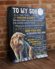 Never Feel That U Are Alone Wolf Mom To Son 11x14 Gallery Wrapped Canvas Prints aos-canvas-pgw-11x14-lifestyle-front-09