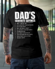 Dad's Favorite Sayings Classic T-Shirt lifestyle-mens-crewneck-back-3