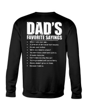 Dad's Favorite Sayings Crewneck Sweatshirt thumbnail