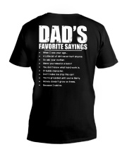 Dad's Favorite Sayings V-Neck T-Shirt thumbnail