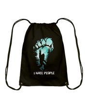 I hate people Drawstring Bag tile