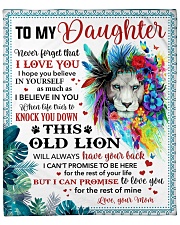 Never Forget That I Love U Mom To Daughter Fleece Blanket - 50" x 60" front