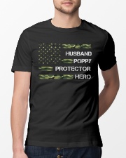 Husband Poppy Protector Hero Classic T-Shirt lifestyle-mens-crewneck-front-13
