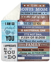 U Did Not Give Me The Gift Of Life To Bonus Mom Sherpa Fleece Blanket tile
