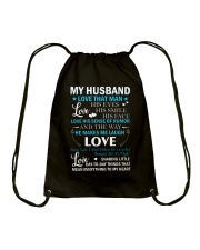 Love The Way My Husband Makes Me Laugh Drawstring Bag thumbnail