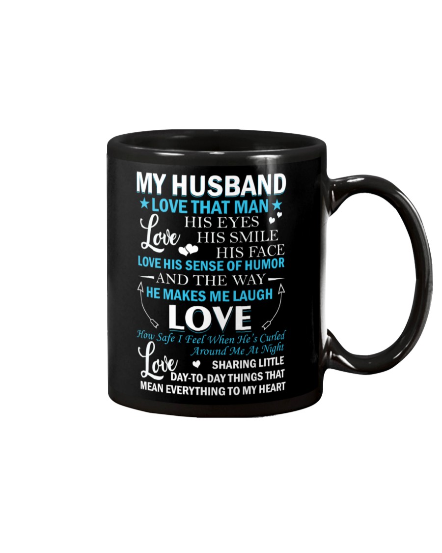 Love The Way My Husband Makes Me Laugh Mug