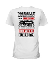 I Never Dreamed I'd Grow Up To Be A Spoiled Wife Ladies T-Shirt back