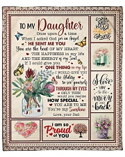 Once Upon A Time I Asked God Dad To Daughter Fleece Blanket - 50" x 60" front